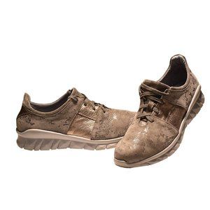 Naot "Buzz " Lace-up Grey/Marble Leather Sneaker